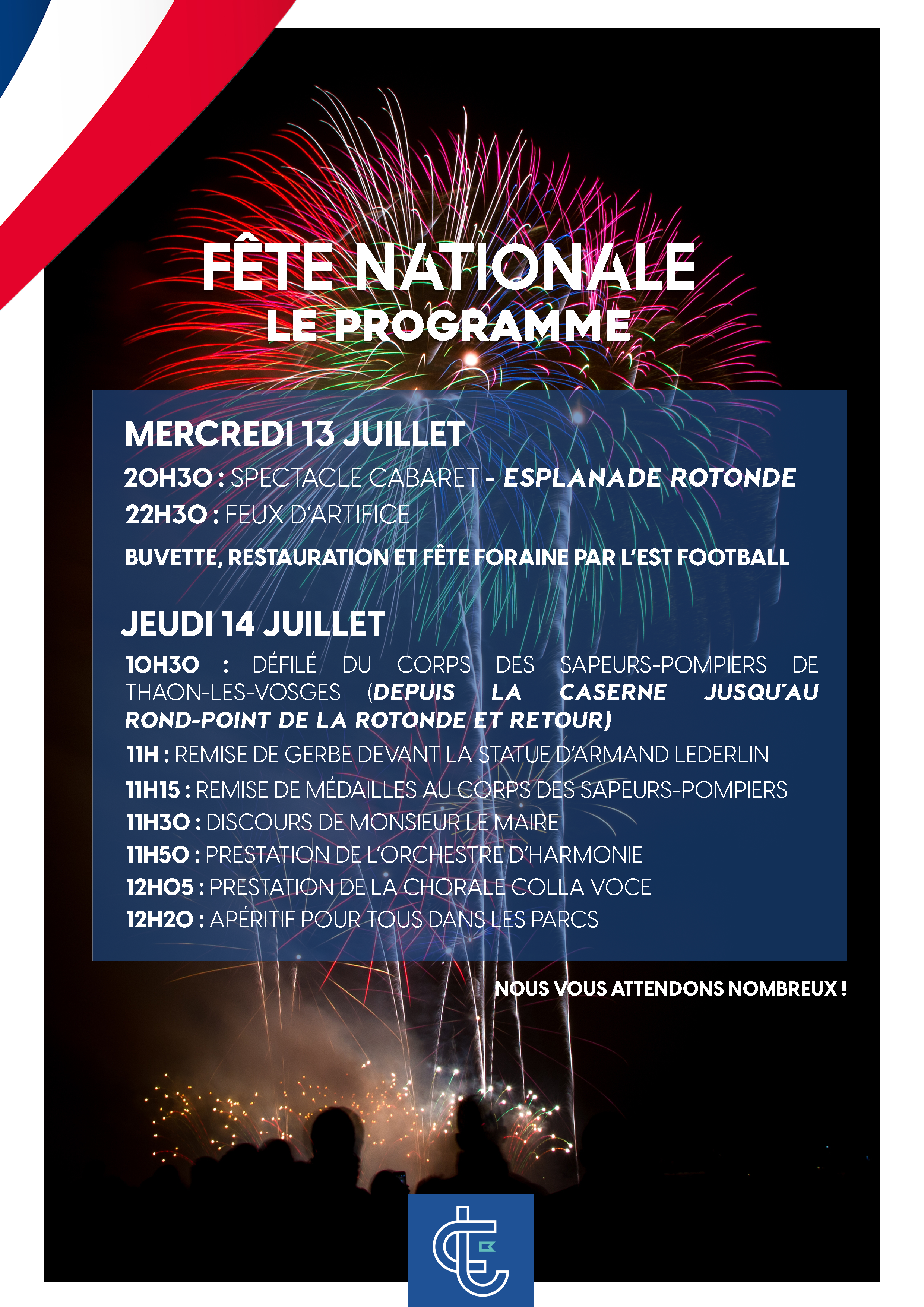 Fête nationale : feux d'artifice et animations